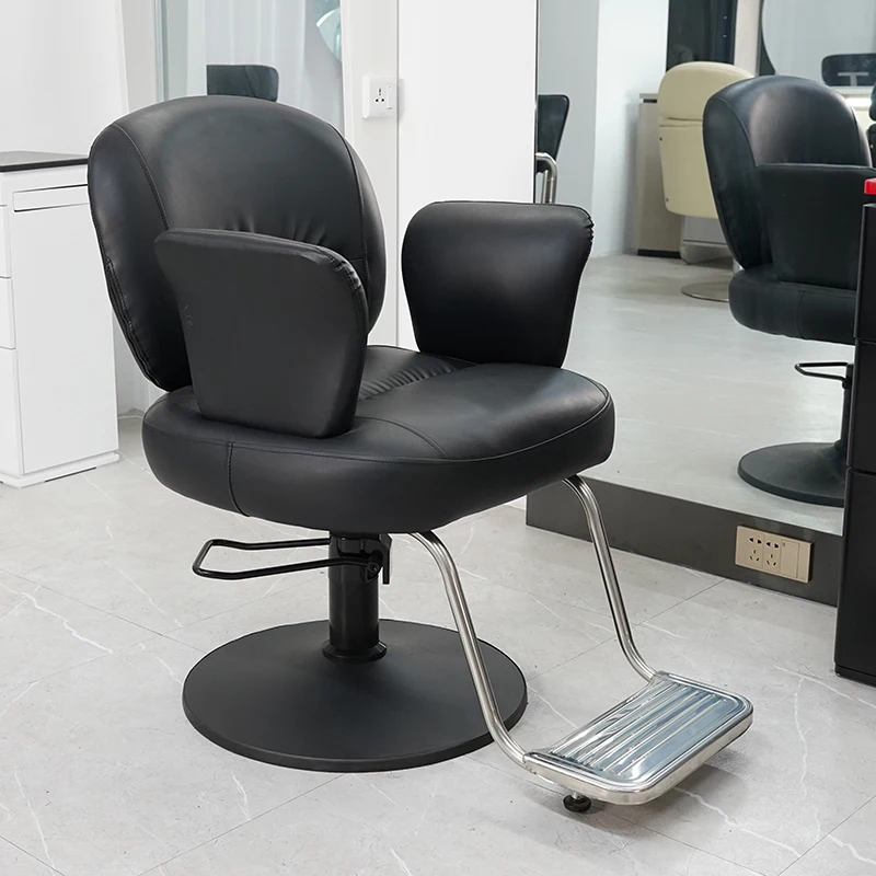 Furniture Business Salon Mirror  Chair Hair Reclining Barber Wash High Heel Beauty Reception Luxury Hairdressing Silla Lujo