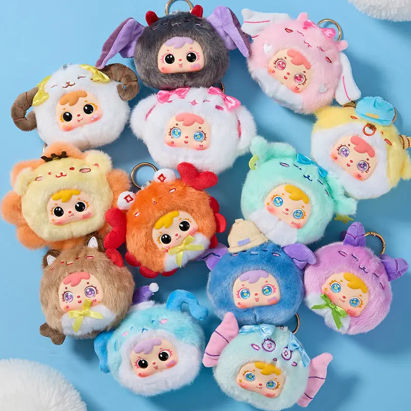 

Samuel Twelve Constellation Series Plush Charm Blind Box Cute Stuffed Doll Backpack Charms Keychain Girlfriend Birthday Gift