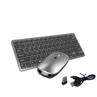 A40Z-Wireless Keyboard And Mouse Kit Rechargeable 2.4G Bluetooth Combination Keys For IOS/Android/Windows Keyboard