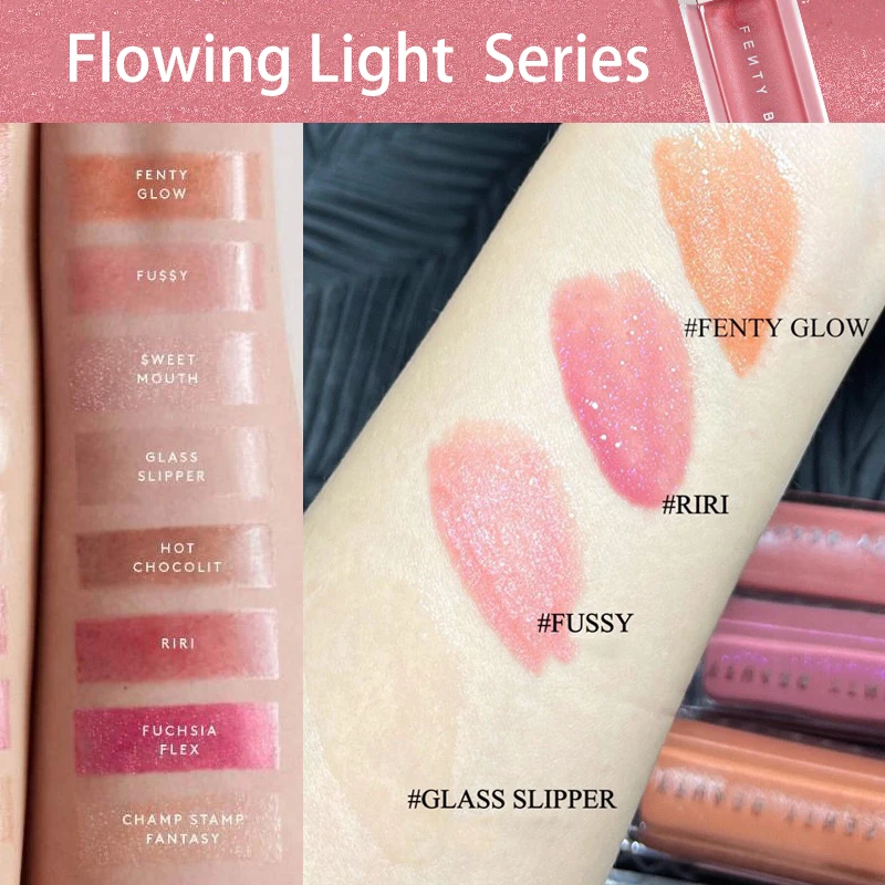 Fenty Beauty Gloss Bomb Universal Lip Luminizer Cream Riri Fenty Glow ملمع الشفاه بريق ترطيب سمنة أحمر الشفاه السائل