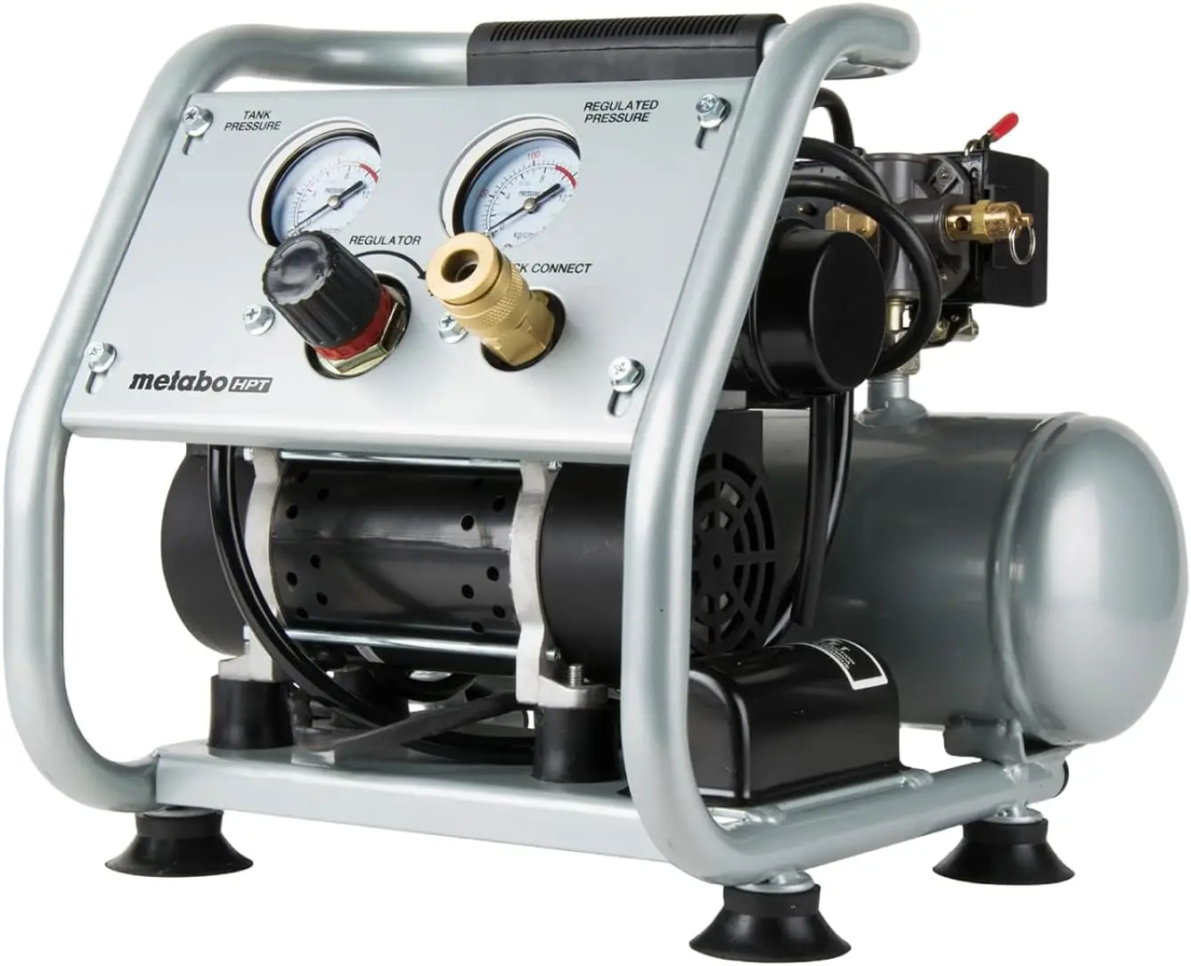 

Ultra-Quiet Portable Air Compressor, 1 Gallon Oil-Free, Compact Design for Fast Tool Changes