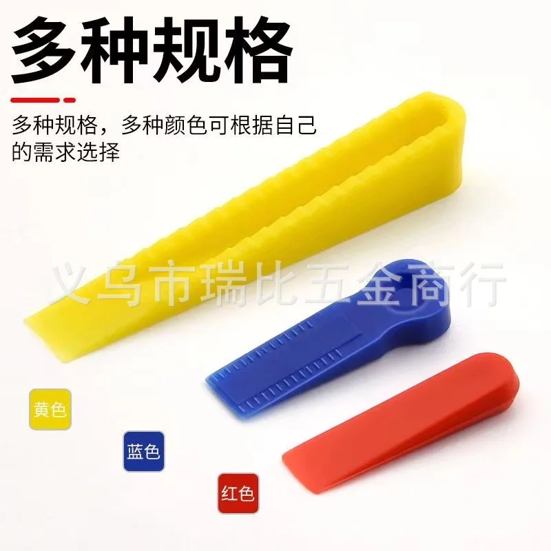 Tile Leveling Spacer Wedge Plastic Shim for Floor and Wall Alignment Leveler Gap Adjuster Installation Spacing 128 Pieces