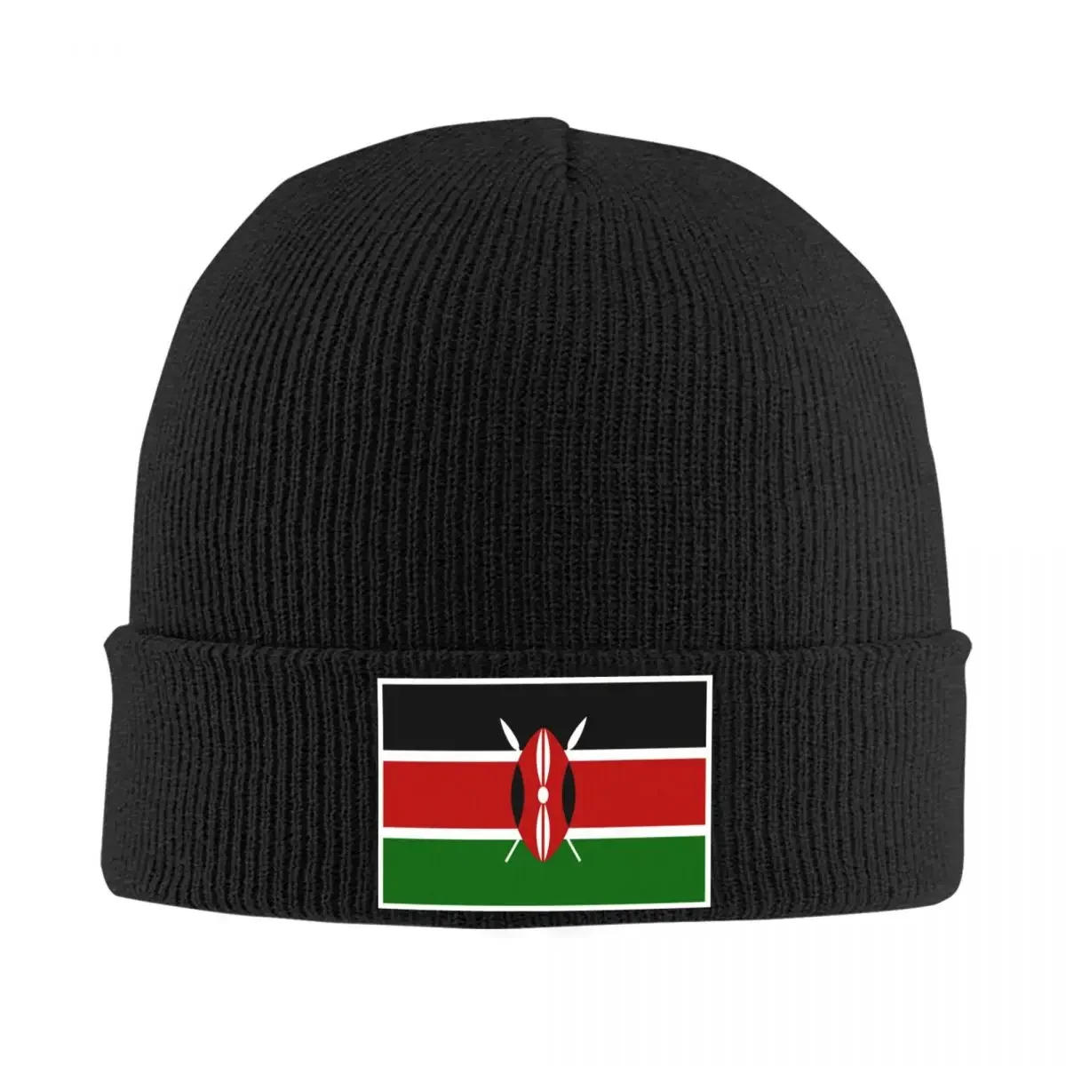 Custom Kenya Flag Skullies Beanies Caps Men Women Unisex Trend Winter Warm Knitting Hat Adult Kenyan Patriotic Bonnet Hats