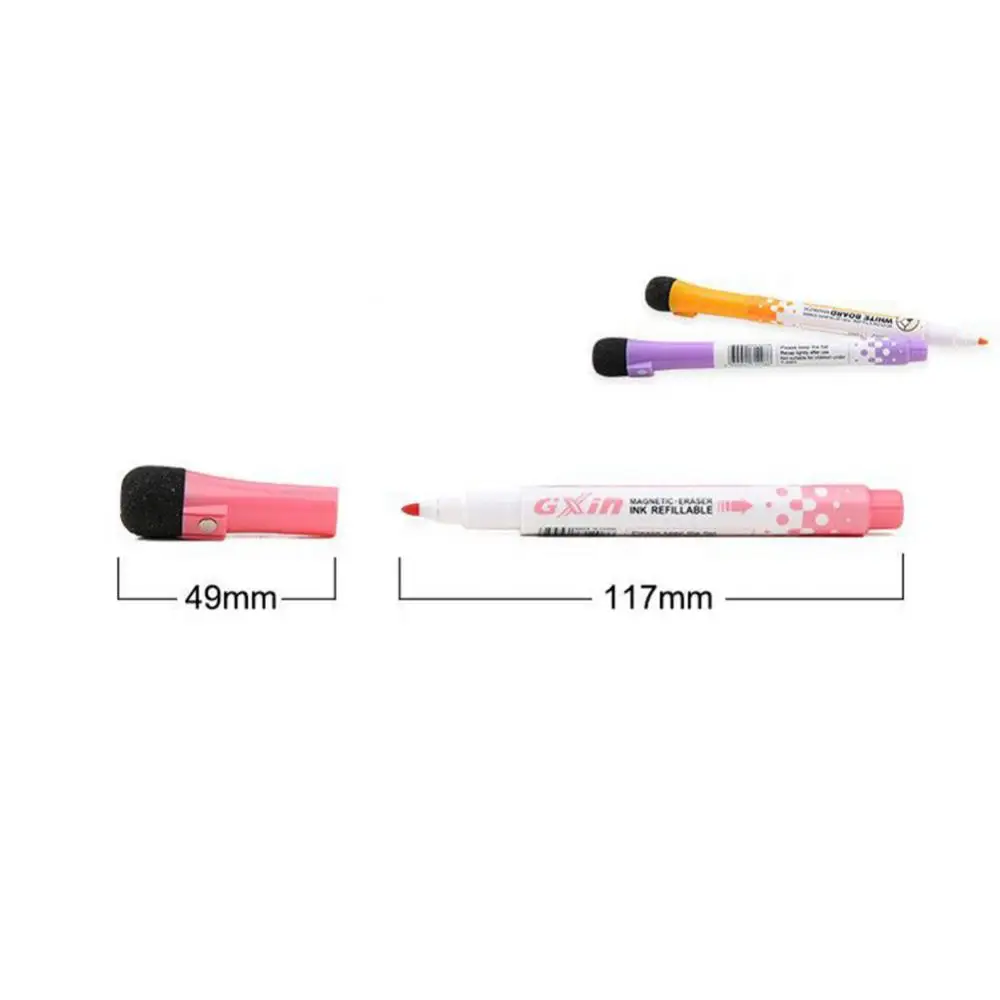 Magnetic Whiteboard Pen White Board Markers Writing Drawing Board Marker Water-Based Pen with Erasable Cap Office Supplies