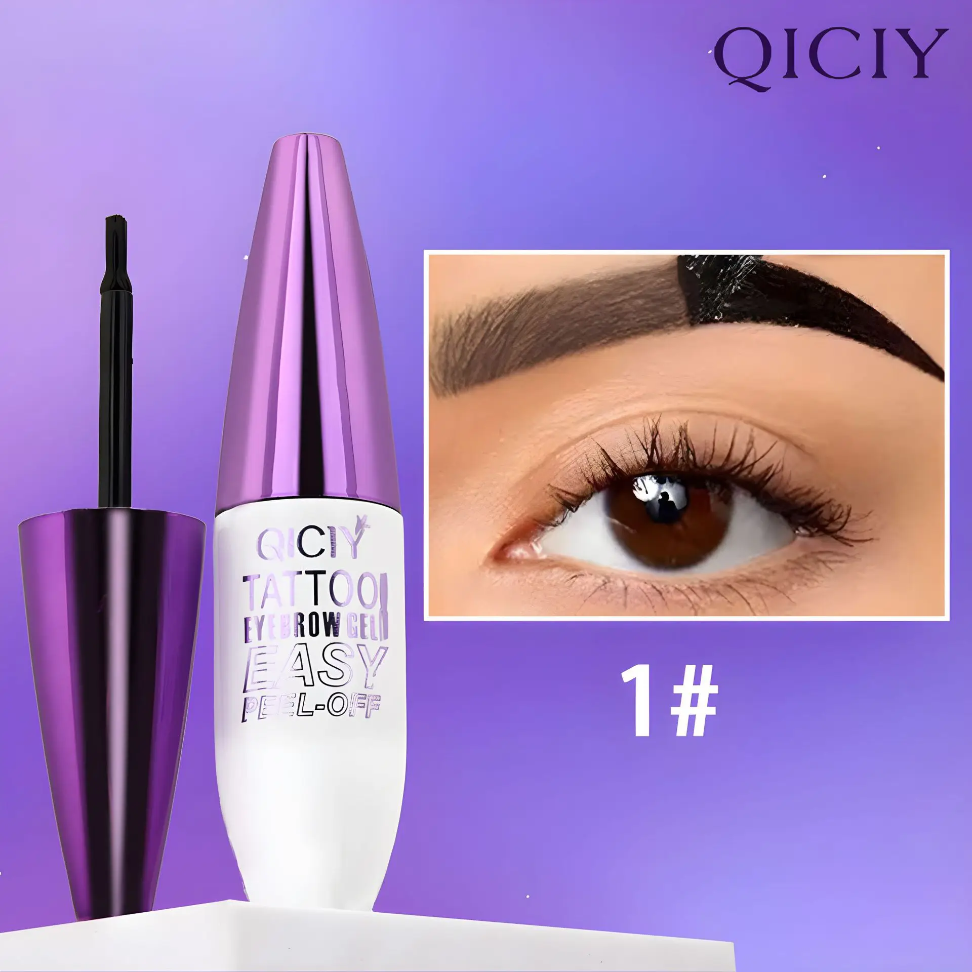 Gel à sourcils déchirable, crème imperméable, résistant à la sueur, liquide coiffant Durable et sans perte