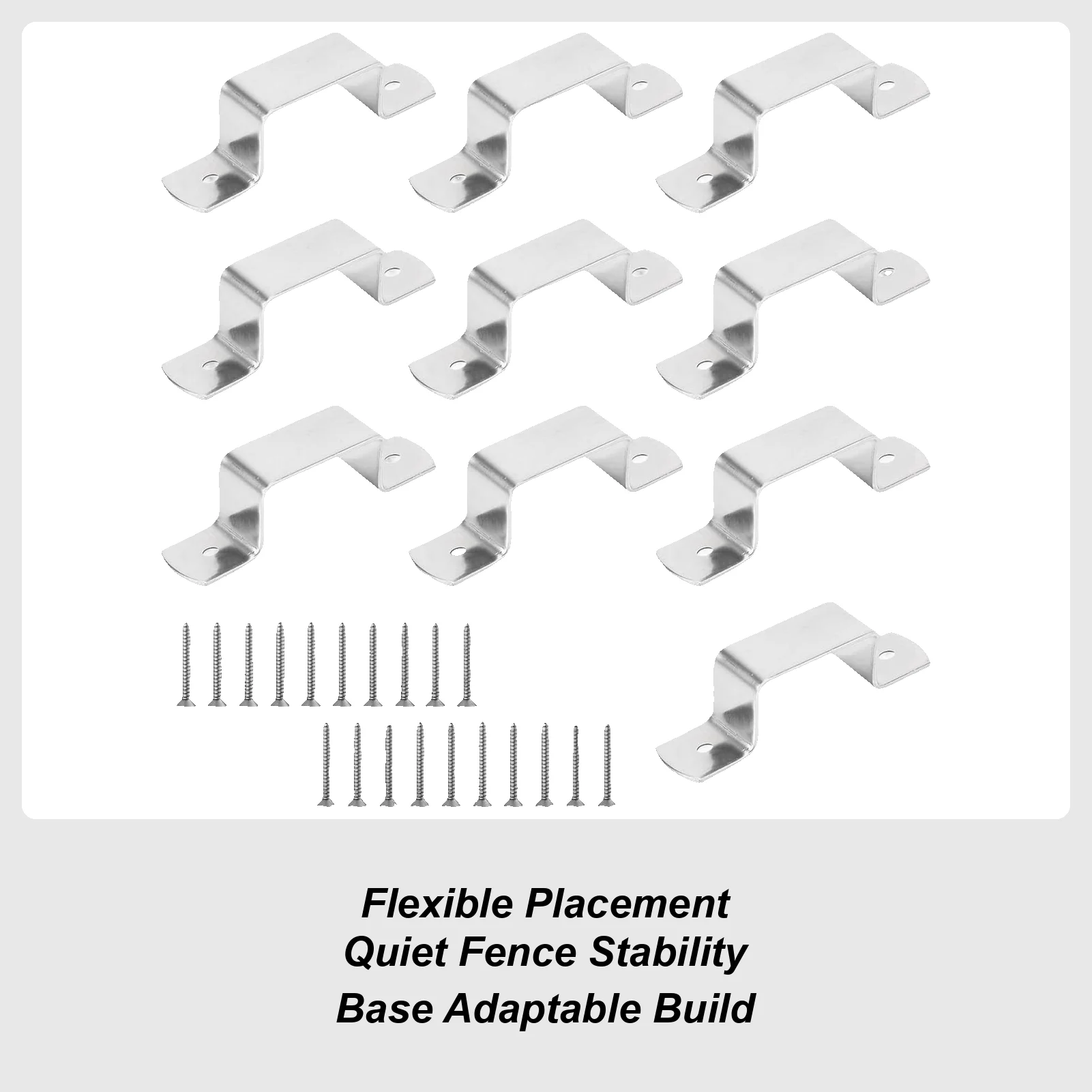 

Fence Panel Clamps 10 Pieces Heavy Duty Fence Panel Post Brackets Heavy Duty Hardware Repair Tool For Farmers Builders Concrete