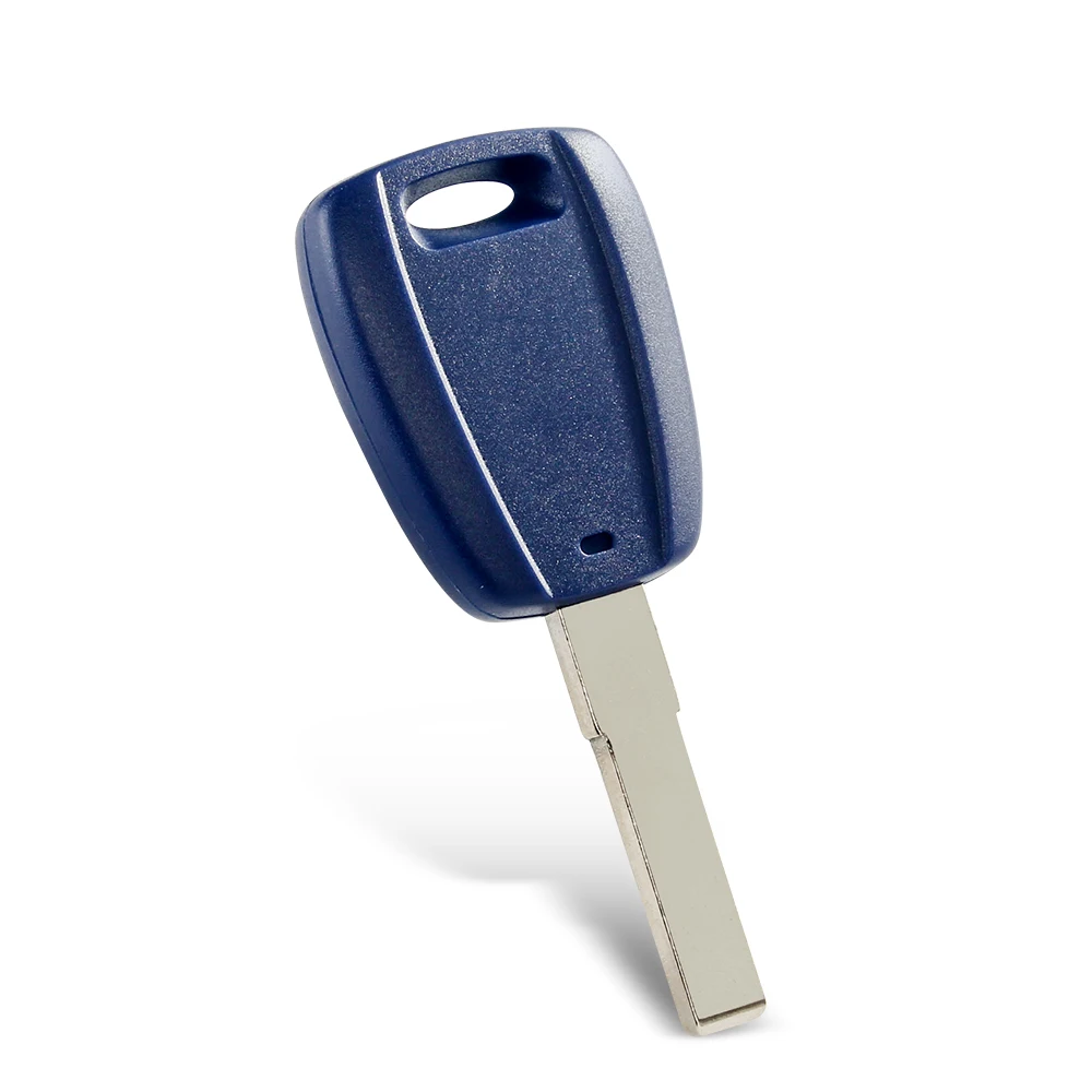 KEYYOU For Fiat Key Shell SIP22 Blue Blank Shell For Fiat 500 Ducato Transponder Key Uncut Blade