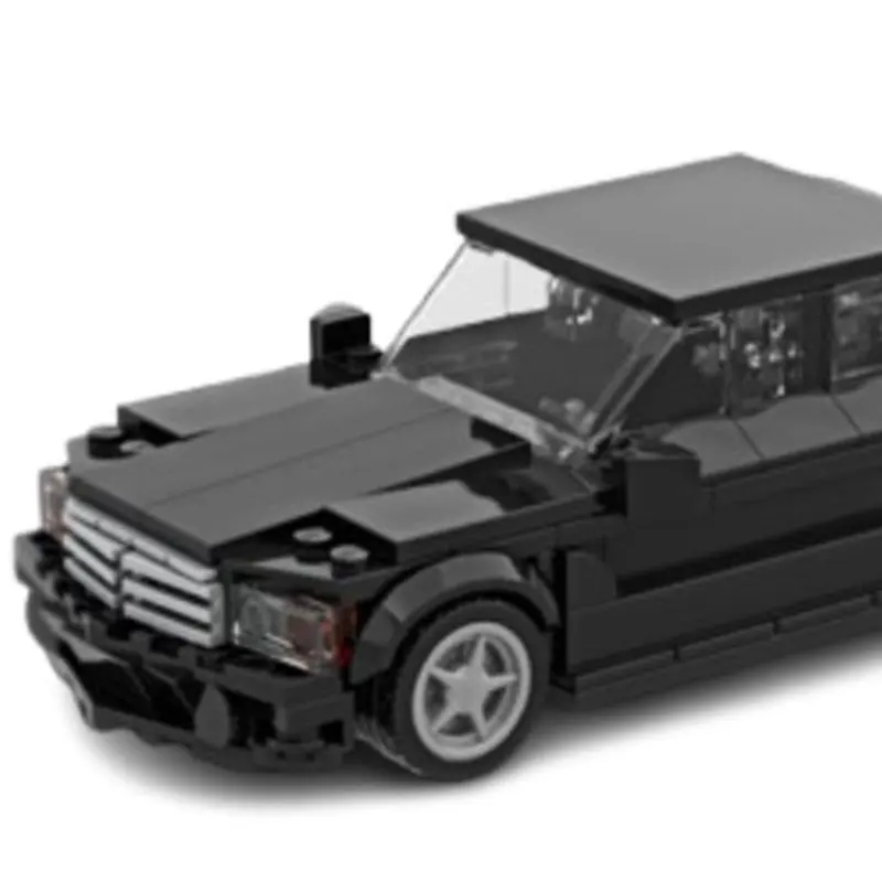 323 قطعة من مكعبات بناء الجسيمات الصغيرة MOC لعبة نموذج سيارة السباق الكلاسيكية، زخرفة السيارة، هدية ذاتية الصنع