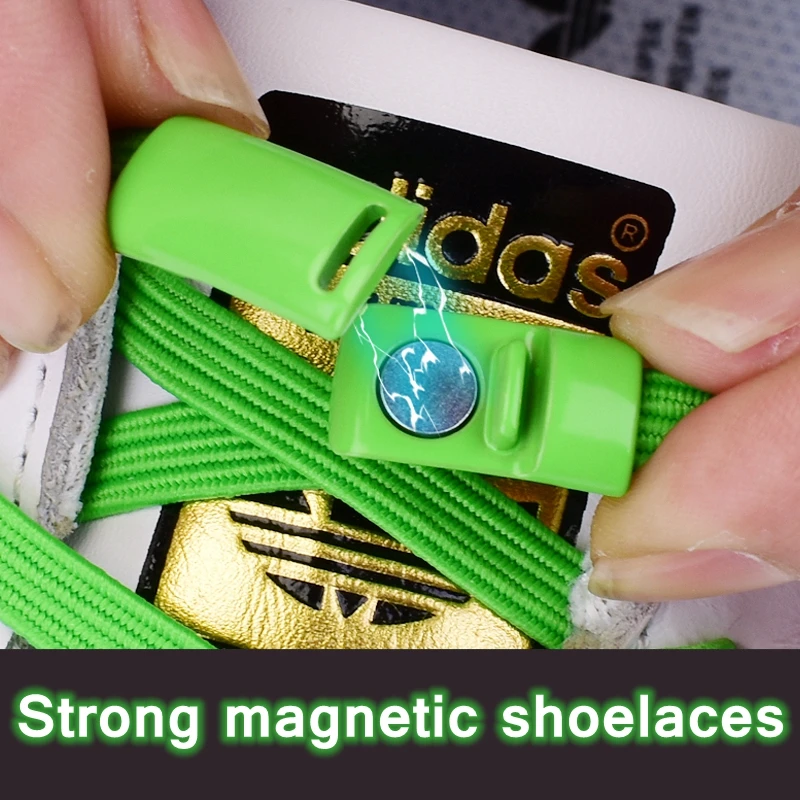 1 Pair Shoe Laces Buckle Metal Locking Shoelaces Magnetic Buckle Accessories Metal Lock DIY Sneaker Kits Metal Lace Buckle