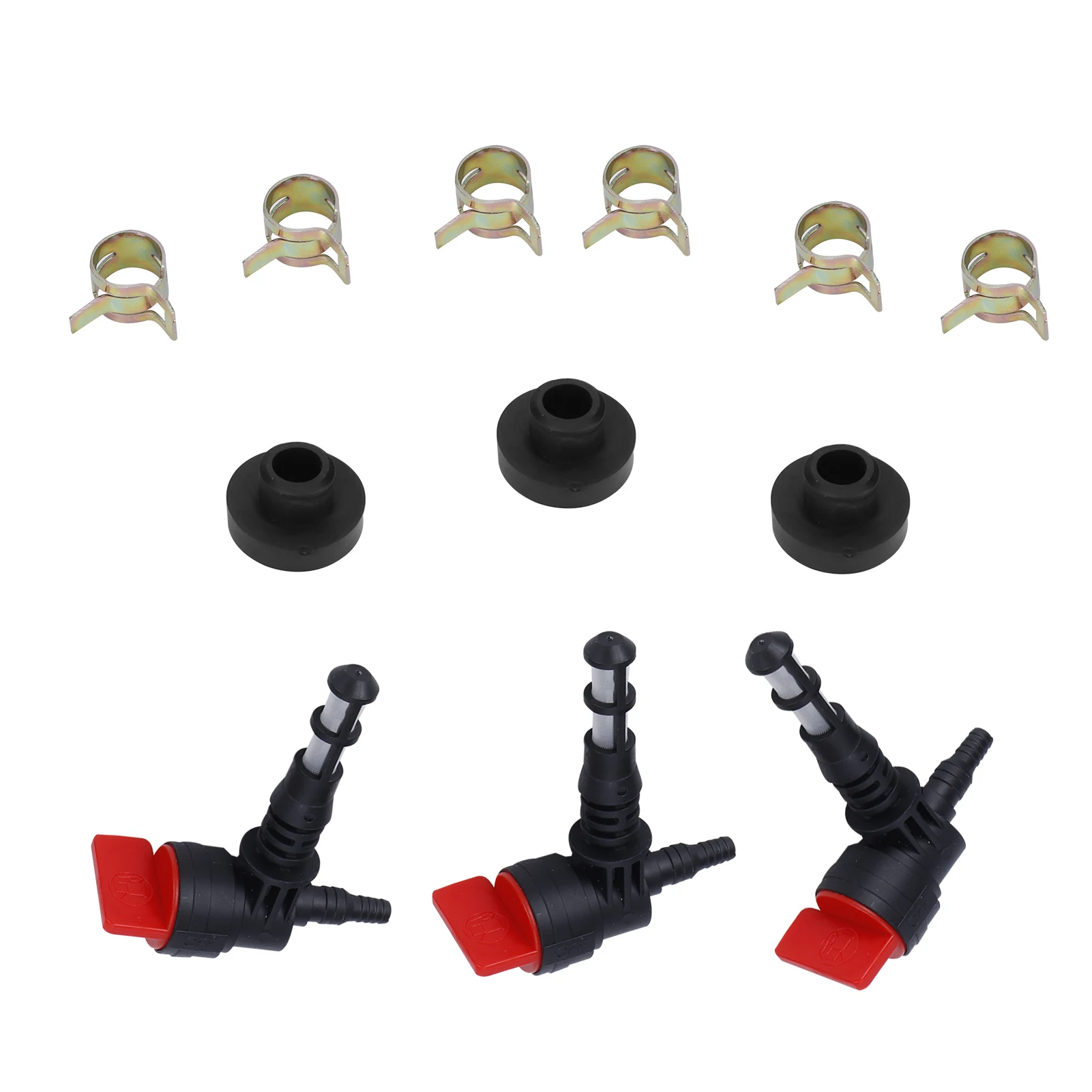 3PCS Fuel Valve Grommet Kit Replacement for 192980GS 78299GS 80270 Lawn Mower Fuel Shut Off Valve Gasket