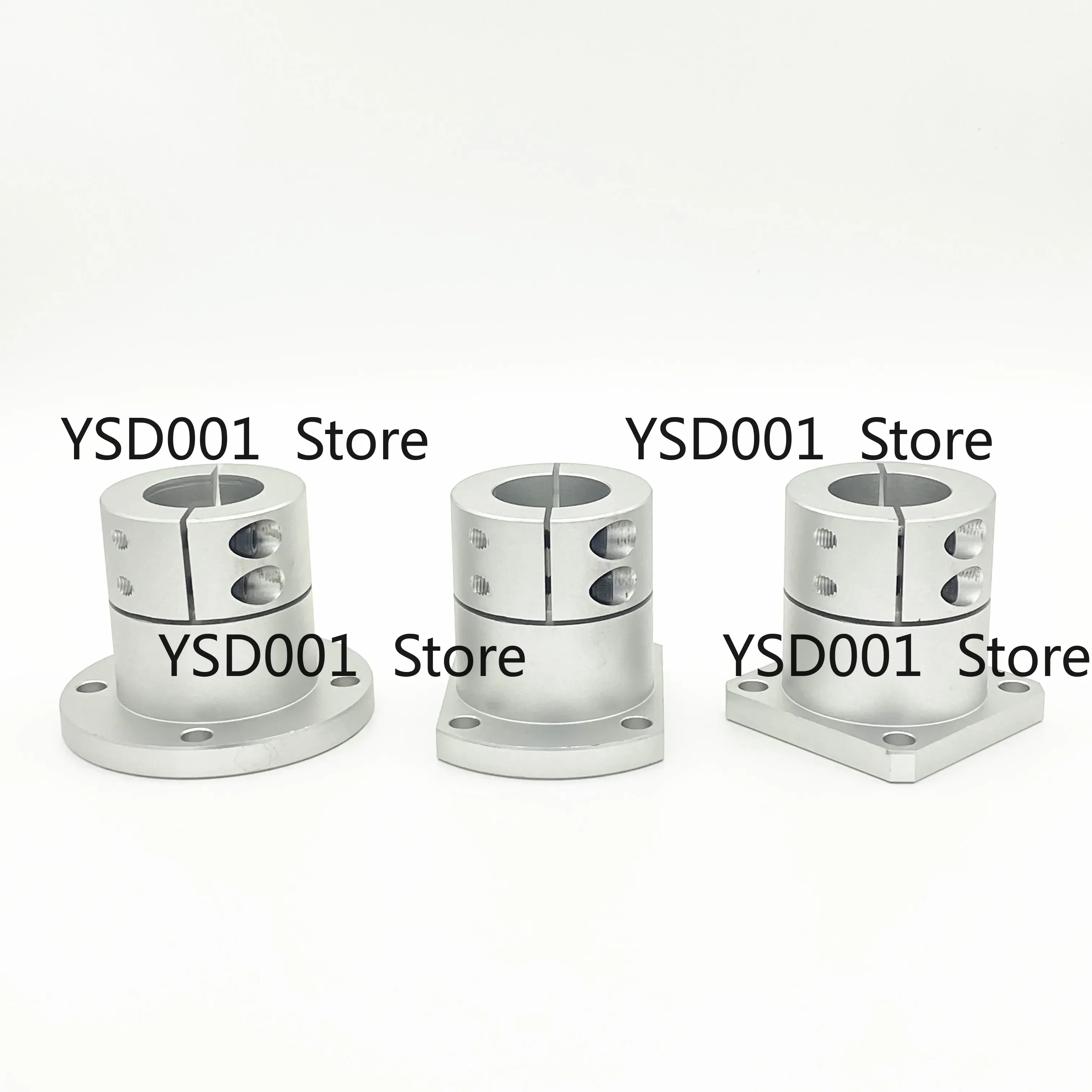 Extended Flange Shaft Support | Open Double-Cut Bracket | Linear Motion Component