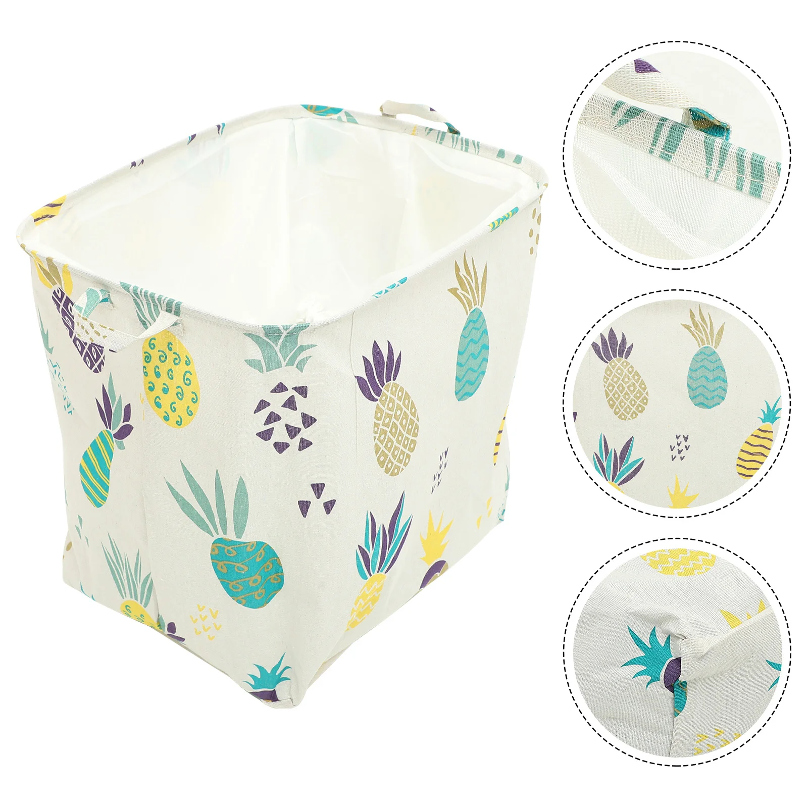 

Large Quilt Storage Basket Dust-Proof Moisture-Resistant Breathable Fabric Organizer Drawstring Design For Blankets
