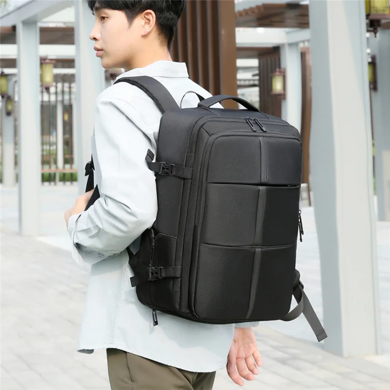 Water-proof multi-purpose men's backpack large-capacity outdoor travel backpack expandable men's business bag computer bag