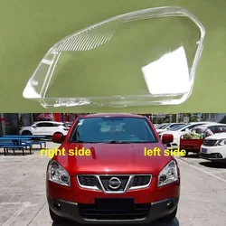 For Nissan Qashqai 2008-2015 Headlight Cover Transparent Lamp Shade Headlamp Shell Lampshade Plexiglass Replace Original Lens