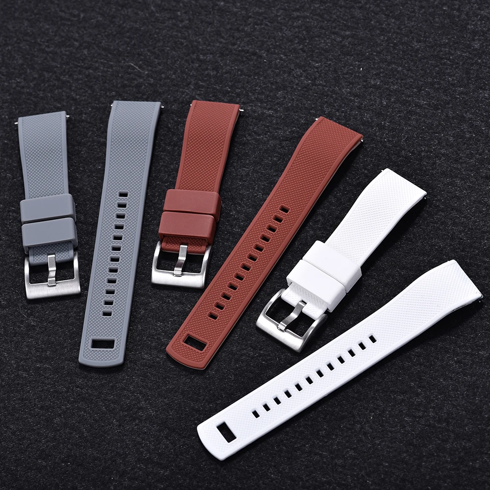 New Custom Double Colors Silic - Silicone Watch Band 22Mm recension och pris