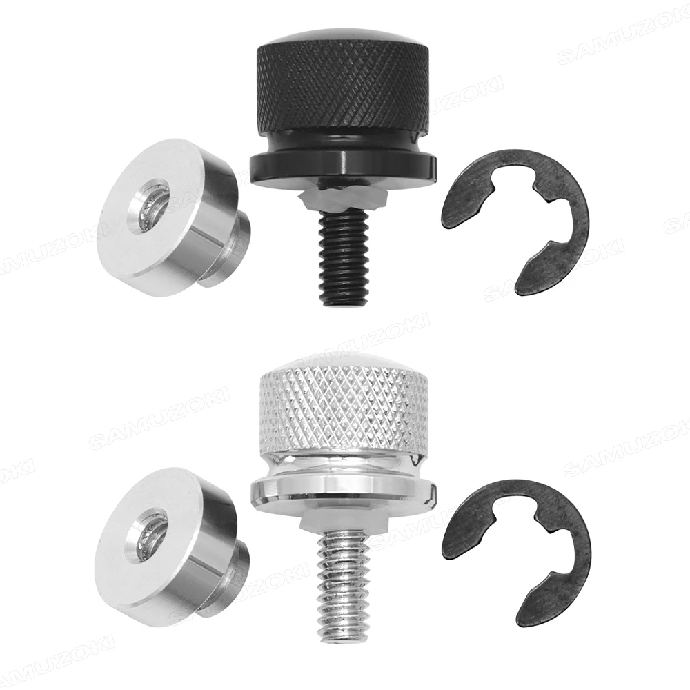 Billet Aluminum Rear Fender Seat Bolt Screw Nut Tab Cover For Harley XL Dyna Softail Touring Models 96-Later Universal Parts