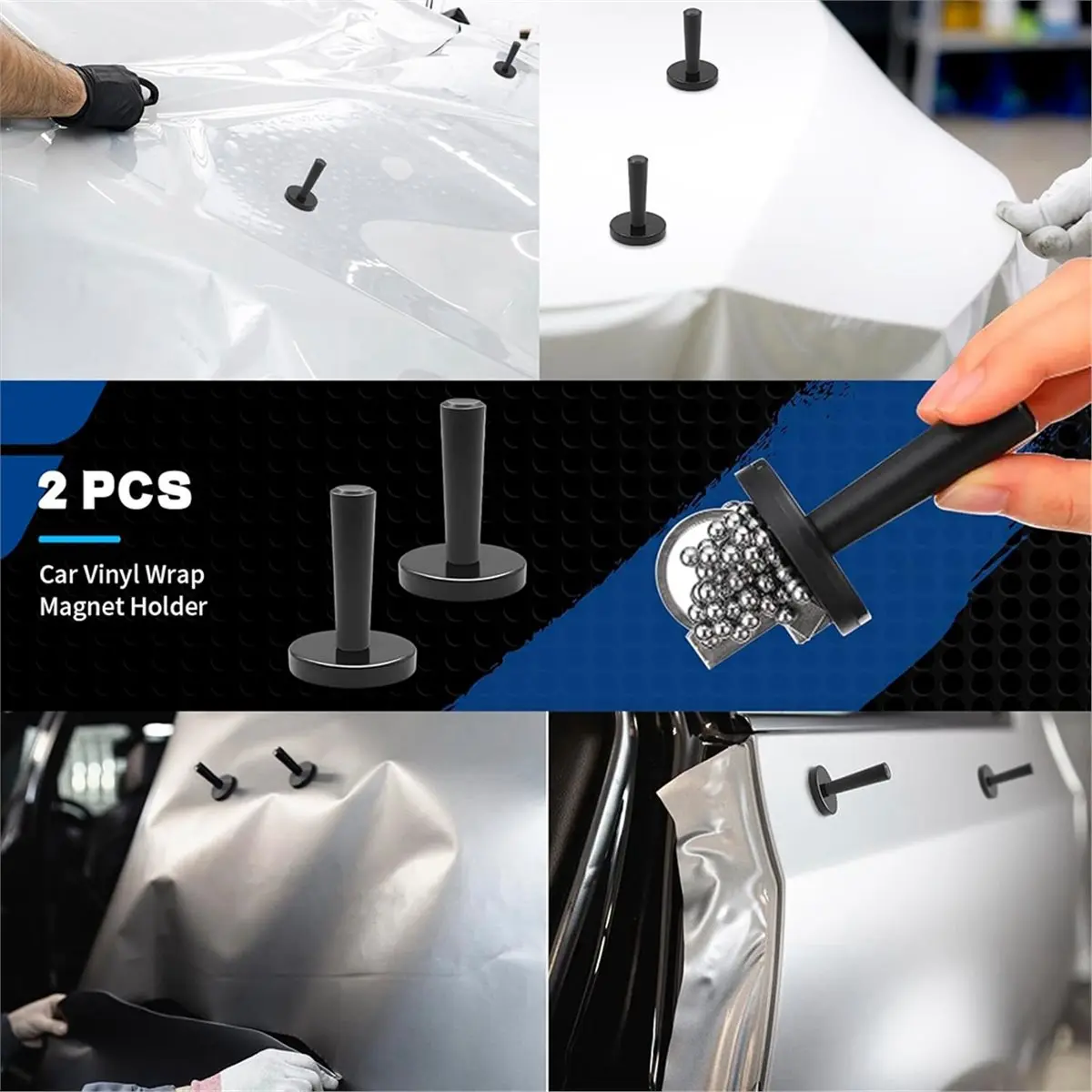 Car Wrap Tool Kit Vehicle Wrapping Tools Vinyl Wrap Applicator Tool Kit Window Tint Tools with Gloves Vinyl Wrap Holder