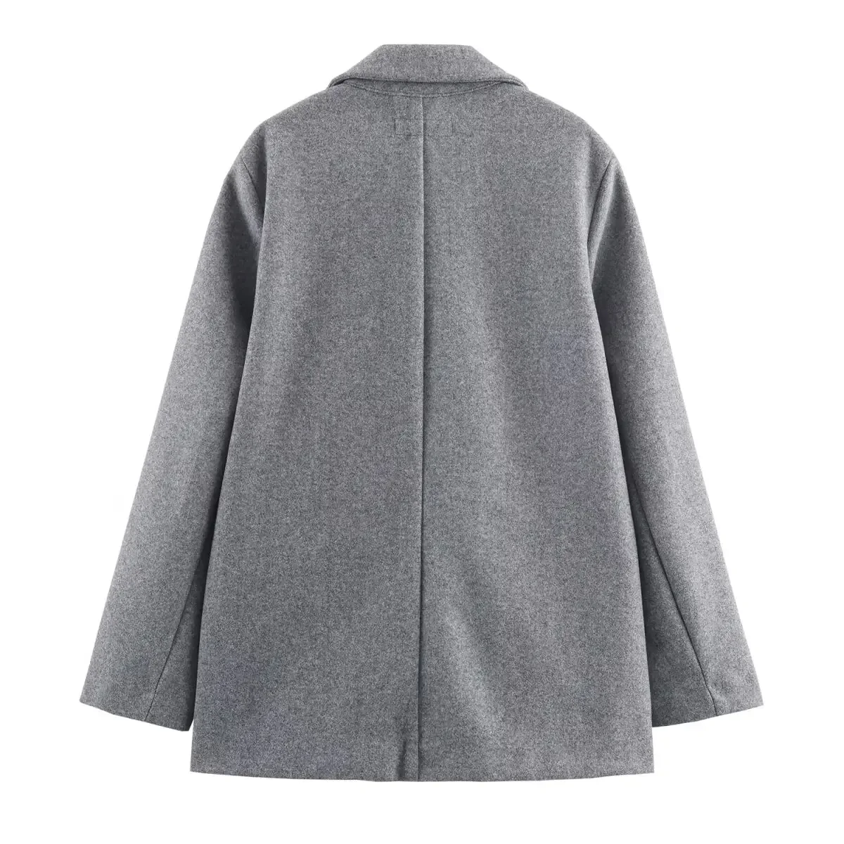 Cappotto di lana con bottone singolo di nuova moda autunno inverno Cappotto con risvolto chic Capispalla da donna