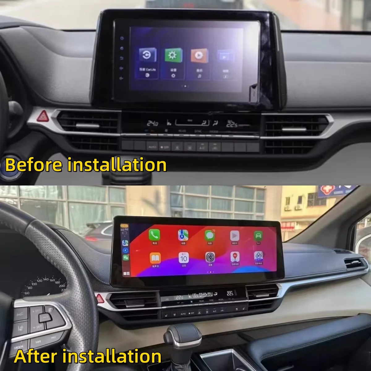 AF لتويوتا جرانفيا سيينا 2021 2022 2023 2024 أندرويد 13 راديو السيارة التلقائي السيارات الوسائط المتعددة مشغل ستيريو لتحديد المواقع نافي رئيس وحدة