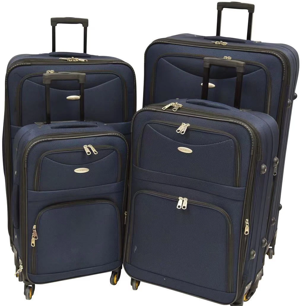 Complete Travel Series luggage set with travel bag and travel organizer suitcase with 4 spinner wheels the luggage