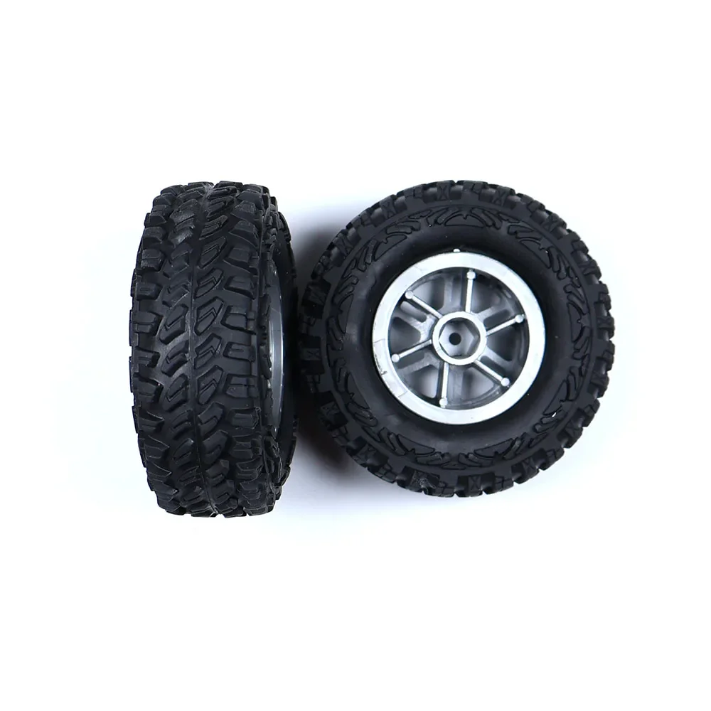 4PCS 6.5mm Hex Adapter 60mm Diameter 24 Width Tires For 1/18 1/16 RC Car Part