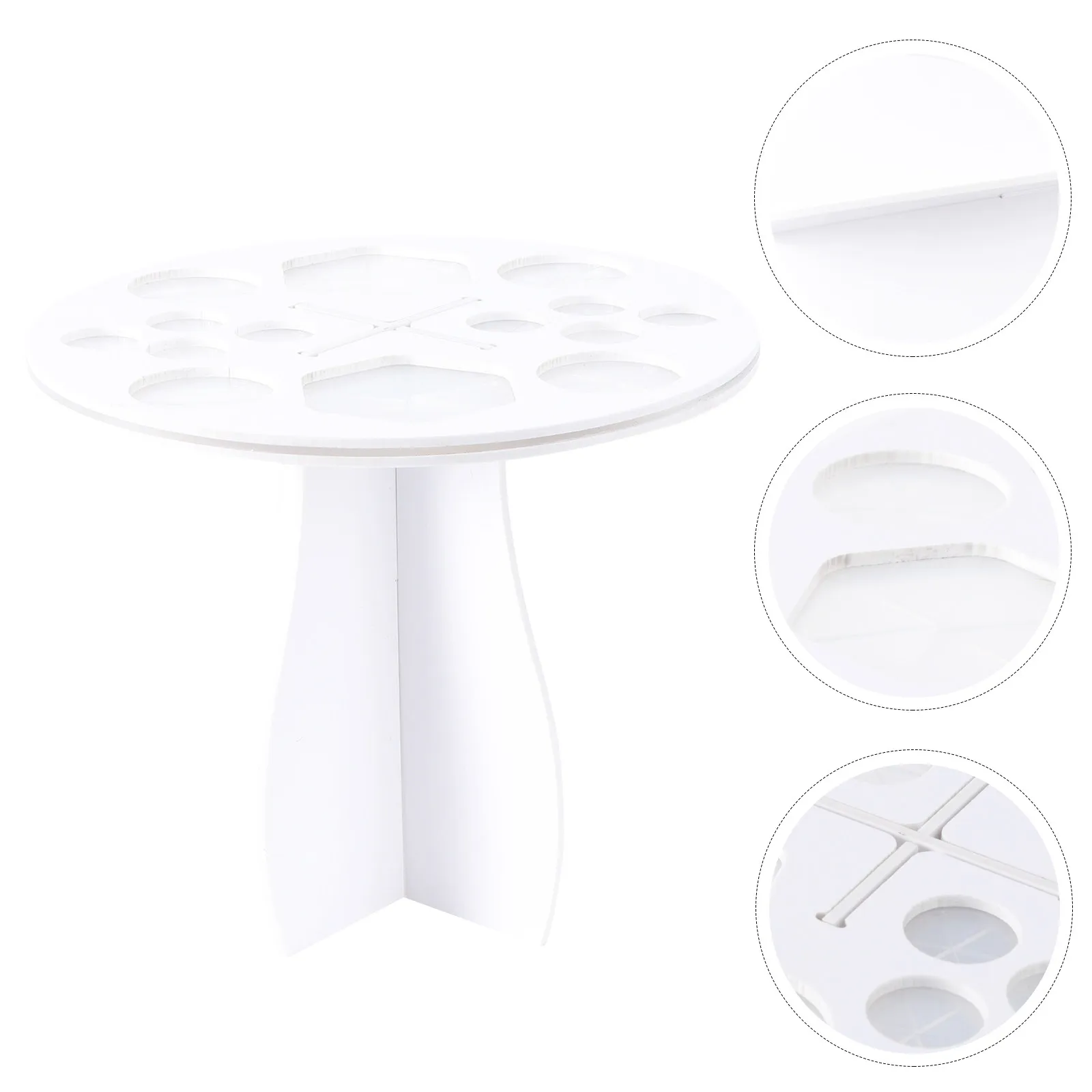 

1Pcs Brush Shelf 14 Holes White Makeup Brush Drying Rack Holder Organizer Stand for Bathroom Dresser Display