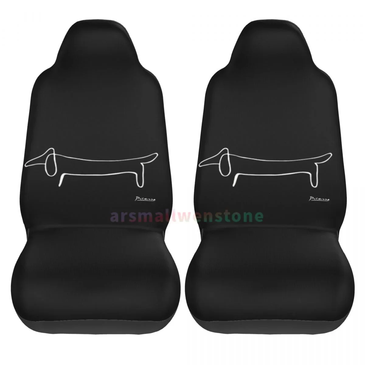 

Защитная пленка для asiento lantero coche, cubierta protectora antiincrustante perro salchicha, 2 пизовика, аксессуары bonitos