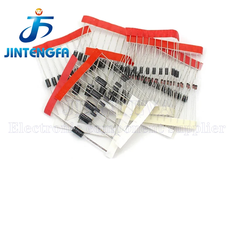 1000 teile/schachtel 1N4001 1N4002 1N4003 1N4004 1N4005 1N4006 1N4007 1A 1000V DO-41 Gleichrichter diode Neue – Detail 4