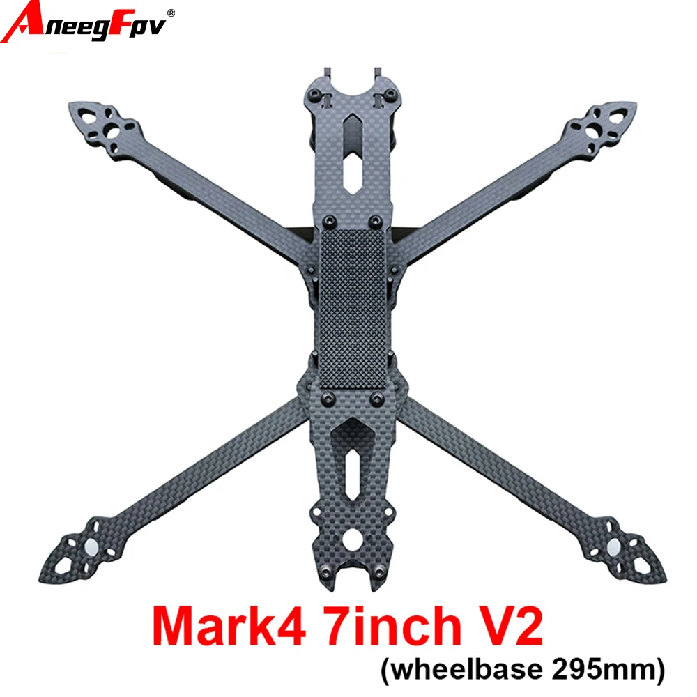 

Mark4 V2 Mark 4 7inch 295mm / 8inch 367mm / 9inch 387mm / 10inch 427mm 3K Full Carbon Fiber TrueX Frame for FPV Camera Kit Done