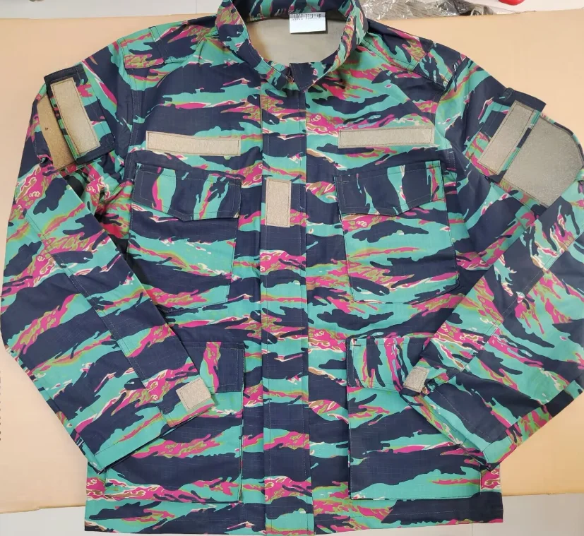US Miami Tabby Tiger Camouflage Uniform Blue Suit Include Jacket Pants