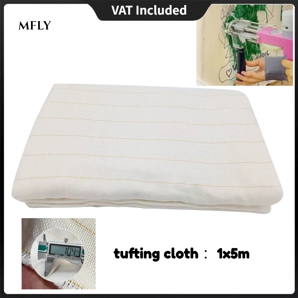 Telo per tufting premium grande 1x5M con linee segnate, tela da monaco per tufting gun, forniture per tufting di tappeti
