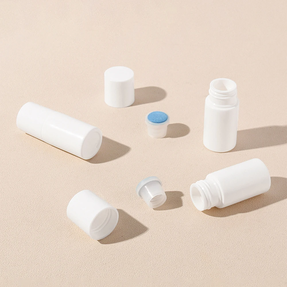 空のスポンジヘッドボトル、詰め替え可能なプラスチック、薬、スキンケア、ヘアケア、薬、旅行用、20ml、10個