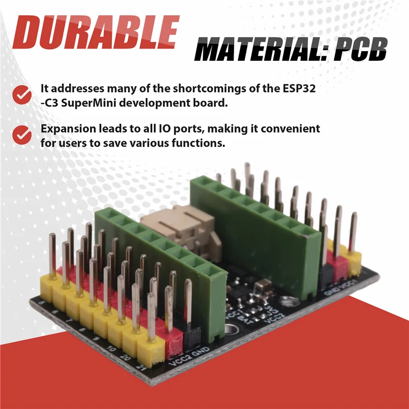 Neu! !ESP32-C3 Supermini Erweiterungsplatine für ESP32-C3 ESP32 Supermini Entwicklungsplatine