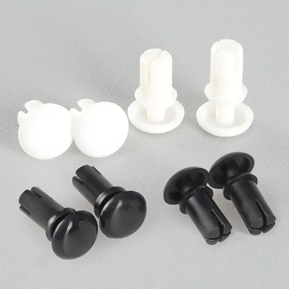 Nylon Rivet Pressing Button Plastic R Type PC Plate Plastic Female Nylon Rivets Black White R20 R26 R30 R35 R40 R50 R60