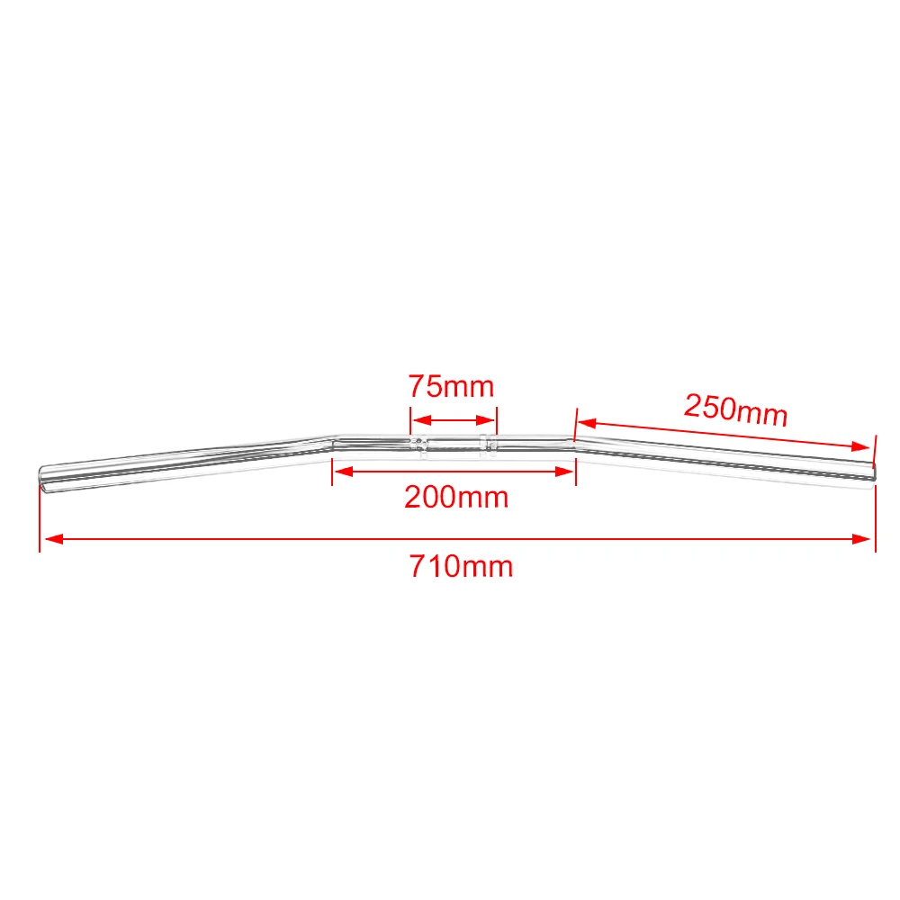 22mm 25mm uniwersalna kierownica motocykla Retro kierownica Motocross uchwyt w stylu Vintage drążki do skutera Chopper Cafe Racer rower
