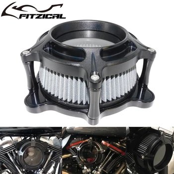 Motorcycle Air Filter Cleaner System Intake Kit For Harley Sportster Iron XL 883 1200 Touring Street Glide Softail Dyna FXDLS