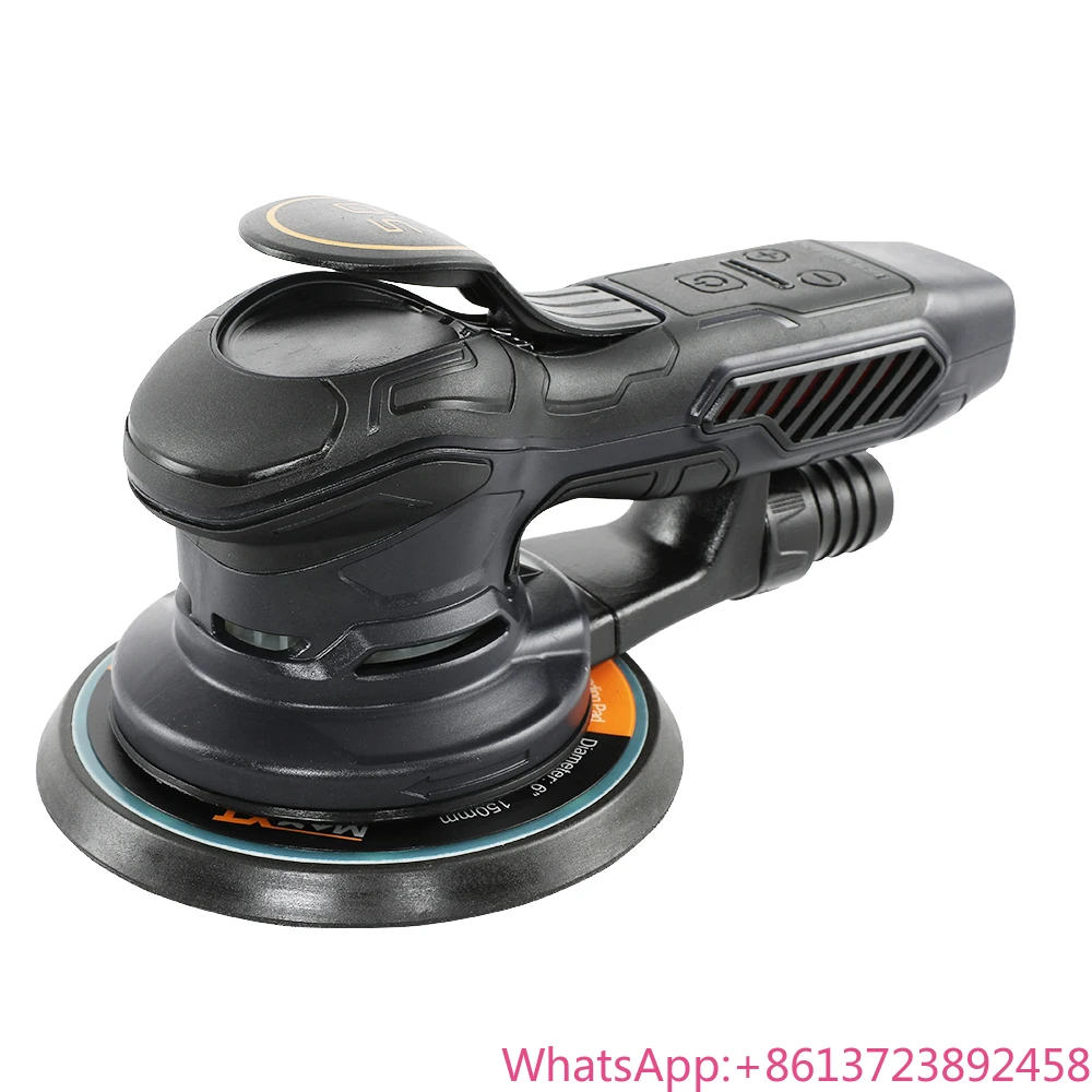 MAXXT 2024 New Design 350W Electric Random Orbital  Brushless Sander With Variable Speed  6inch 150mm Pad R7308 5.0MM