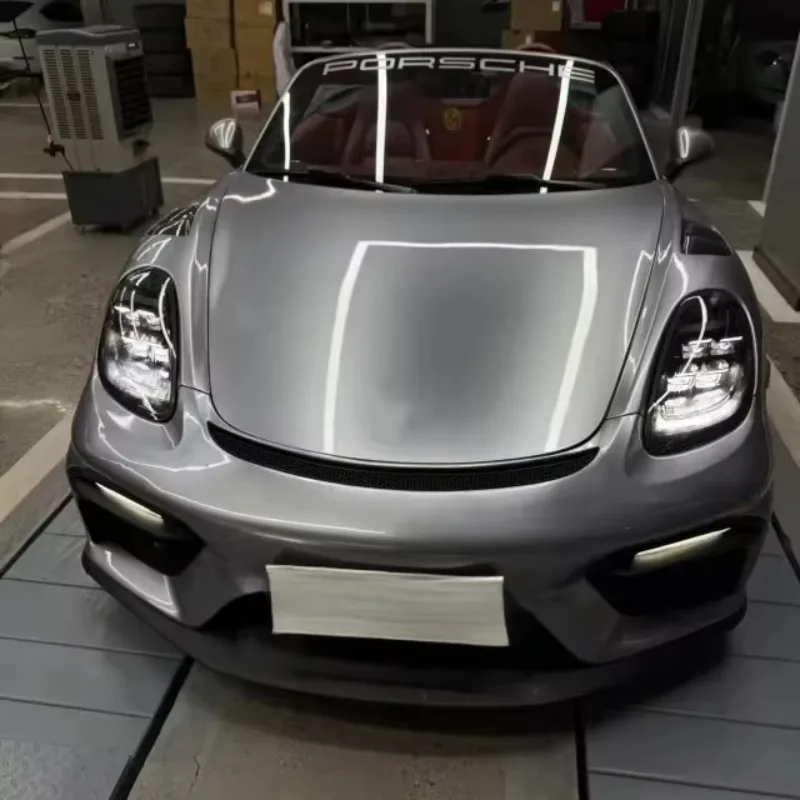 

For 2012-2015 981 Boxster Cayman Car Modification Upgrade Headlights LED Headlights Front Bumper Headlights