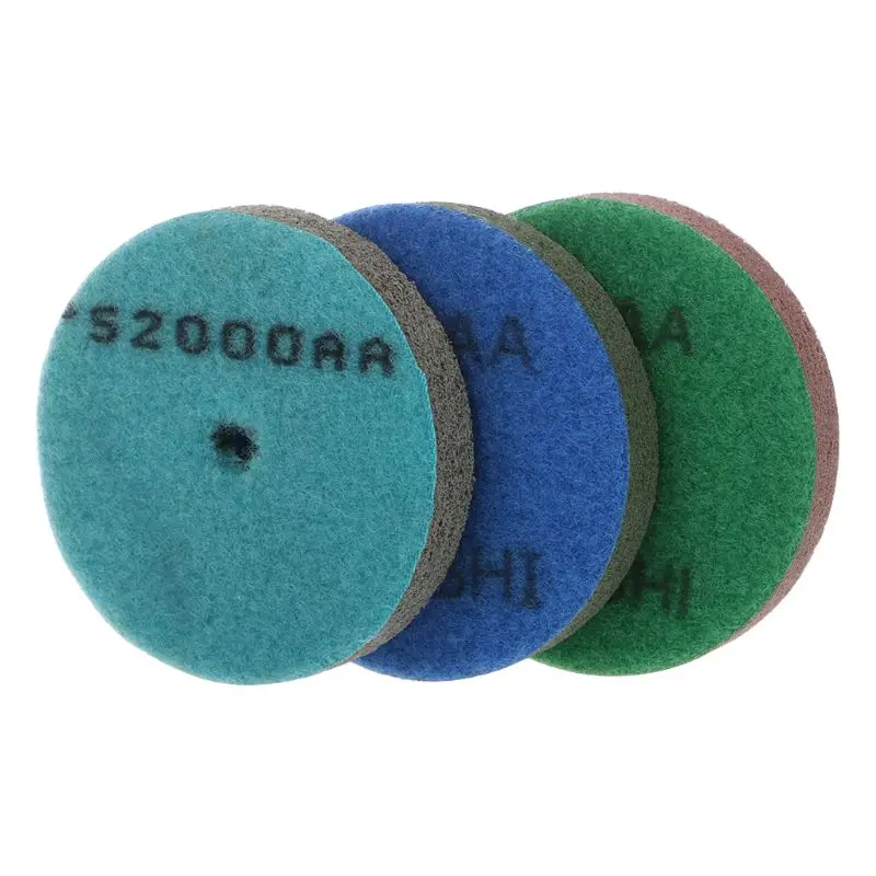 A2UD 3" Diamond Marble Polishing Pad Sponge Grinding Concrete Floor Abrasive