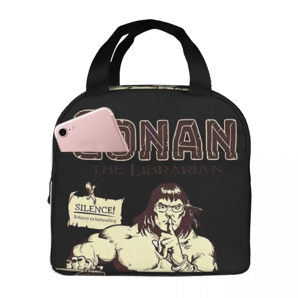 Leakproof Insulated For Women Men Adults C-Conan The Barbarian Food Bags Fashion Book For Lunch Lunch Box Bag