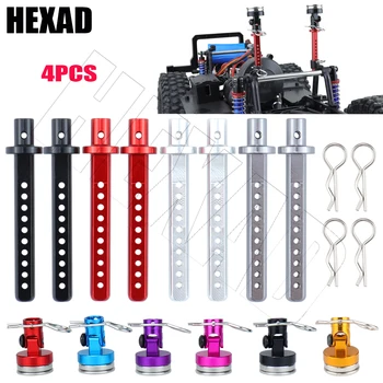 Metal Kabuk Sütun Tutucu Mesajları Mıknatıs Görünmez R Klipler ile Sabit 1/10 RC Paletli Araba Eksenel SCX10 TRX4 D90 Yükseltme parçaları