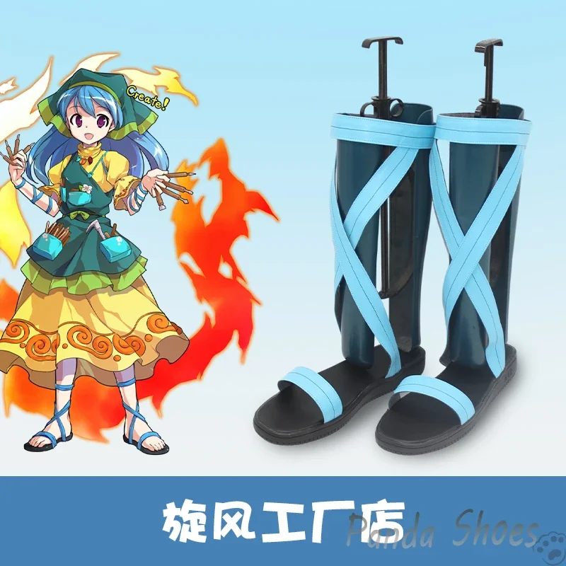 Gioco Touhou Progetto Haniyasushin Keiki Scarpe Cosplay Anime Cos Comic Costume Cosplay Scarpe Prop per Con Festa di Halloween