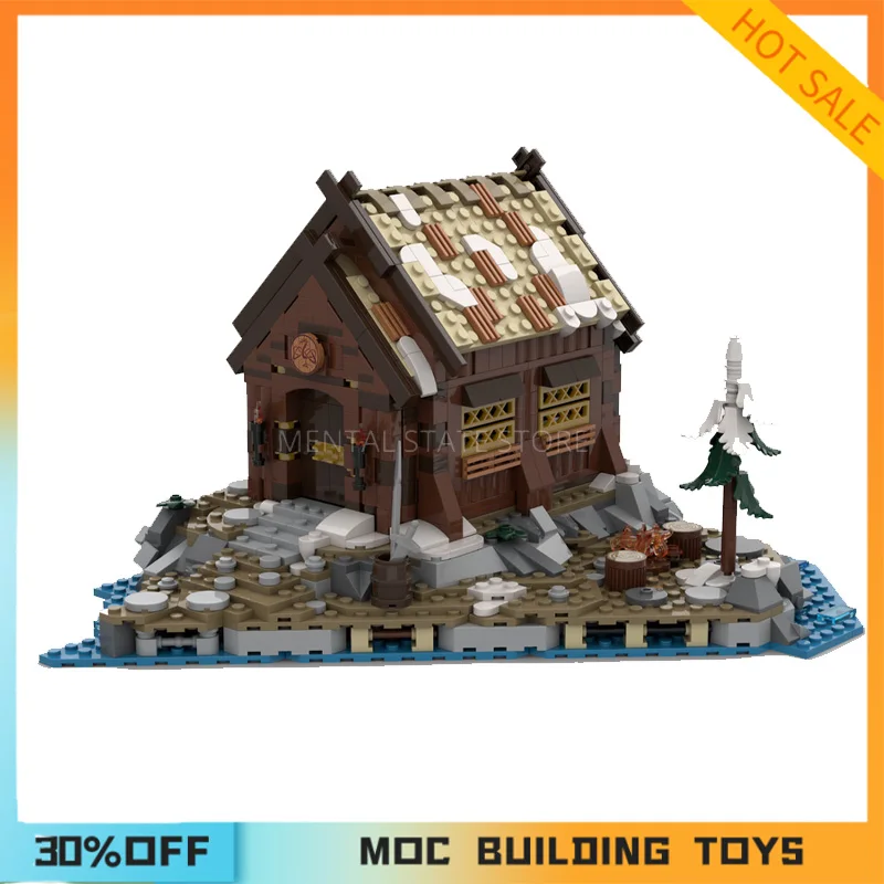 1068PCS Customized MOC Ice Age Houses Building Blocks Technology Bricks DIY Creative Assembly Education Toys Holiday Gifts