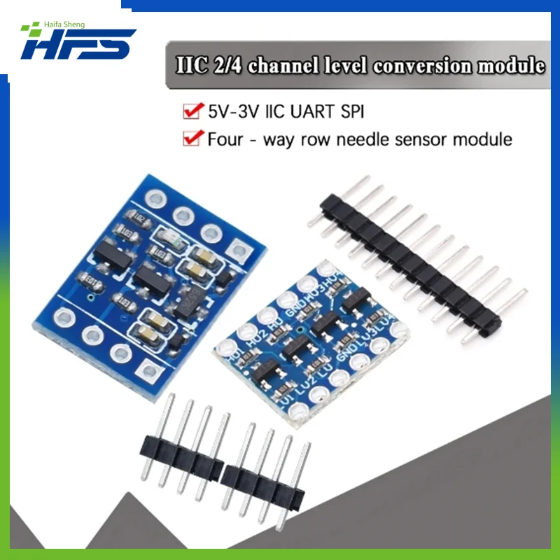 

2 / 4 Channel IIC I2C Logic Level Converter Bi-Directional Module 5V to 3.3V For Arduino