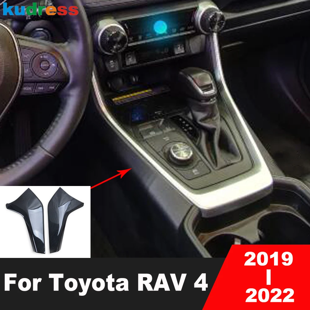 

Car Center Console Gear Shift Box Panel Cover Trim For Toyota RAV4 RAV 4 2019 2020 2021 2022 Carbon Fiber Interior Accessories