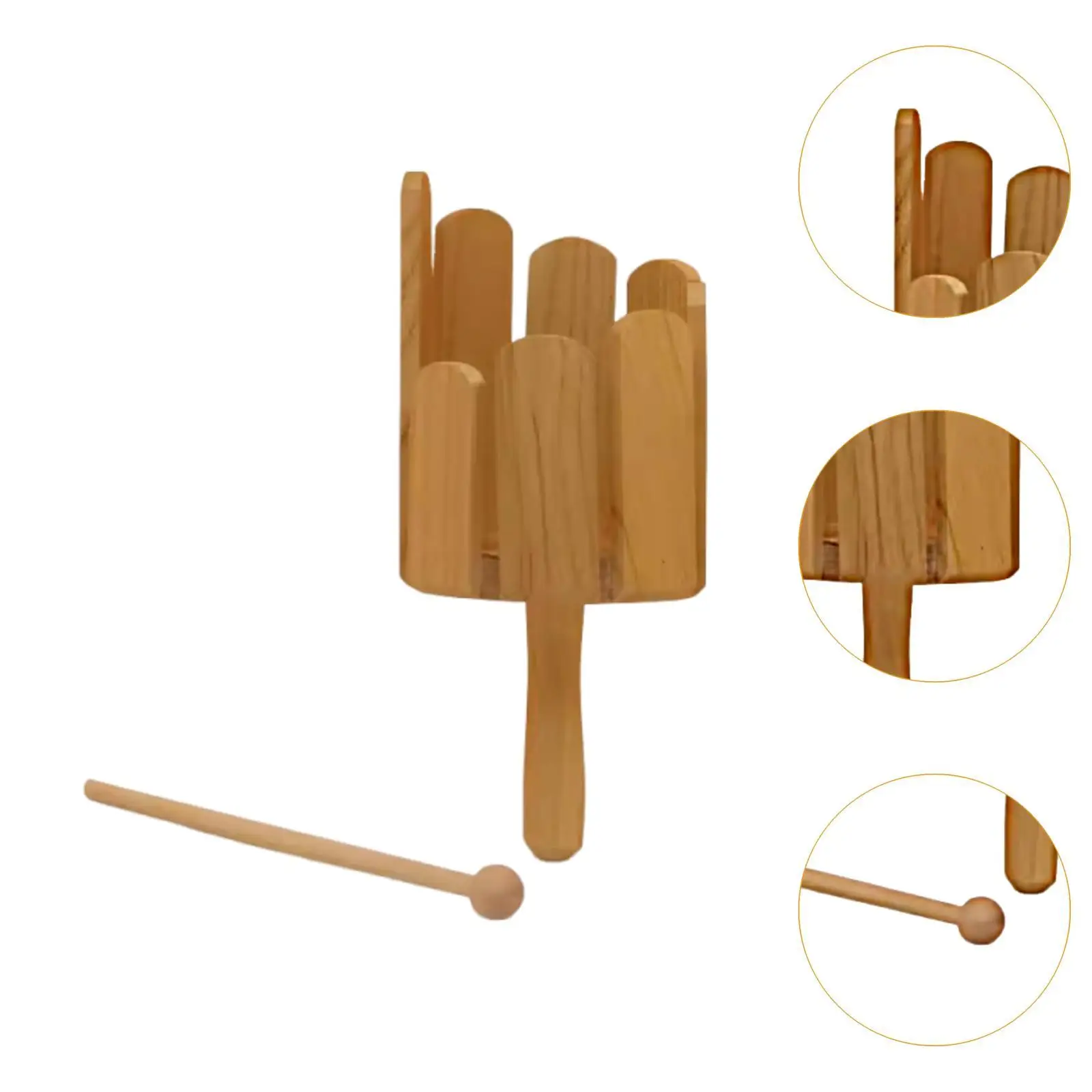 木製撹拌ドラム 木製サウンダー マレット付き 子供用楽器