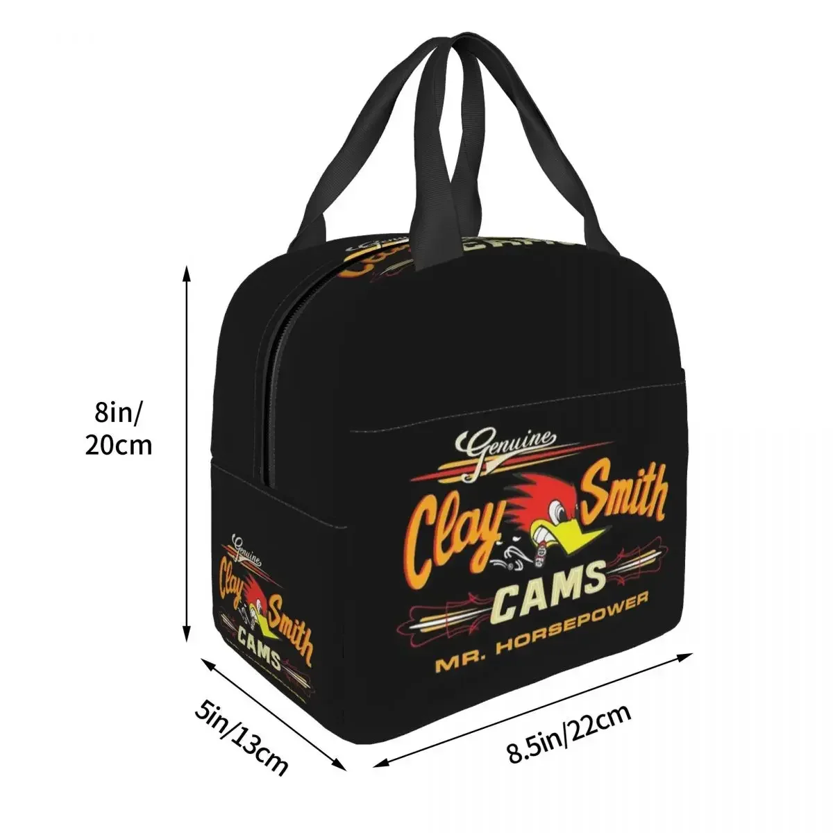 Clay Smith Cams Isolated Lunch Bags, Made in The USA Street, Lunch Box, Tote para Mulheres, Trabalho, Escola de Crianças