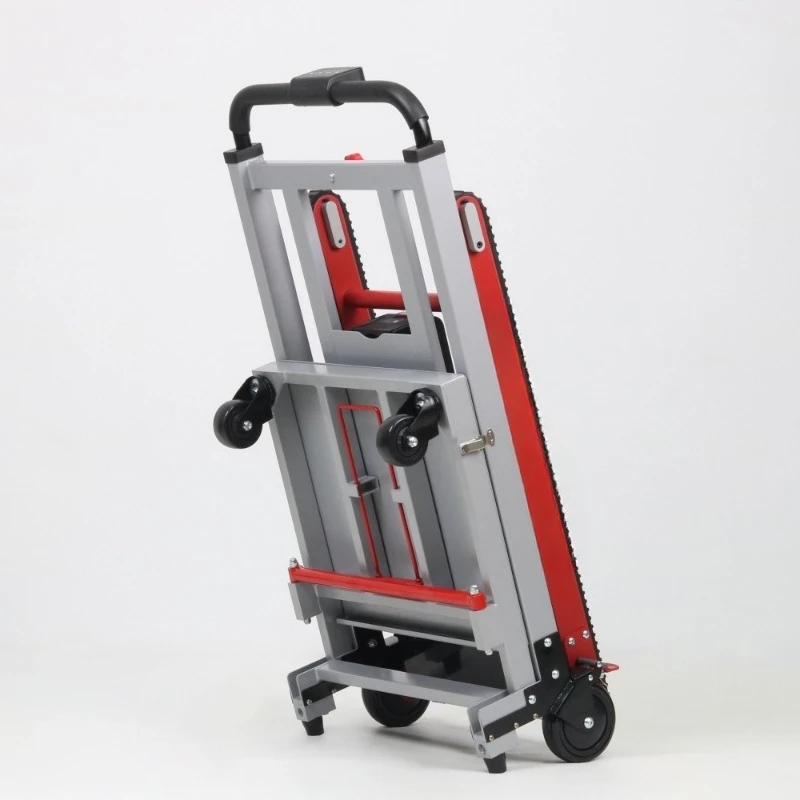 Border Foldable Aluminum Electric Stair Climbing Trolley Hand Truck Cart with OEM Option 160kg Load Capacity view 3