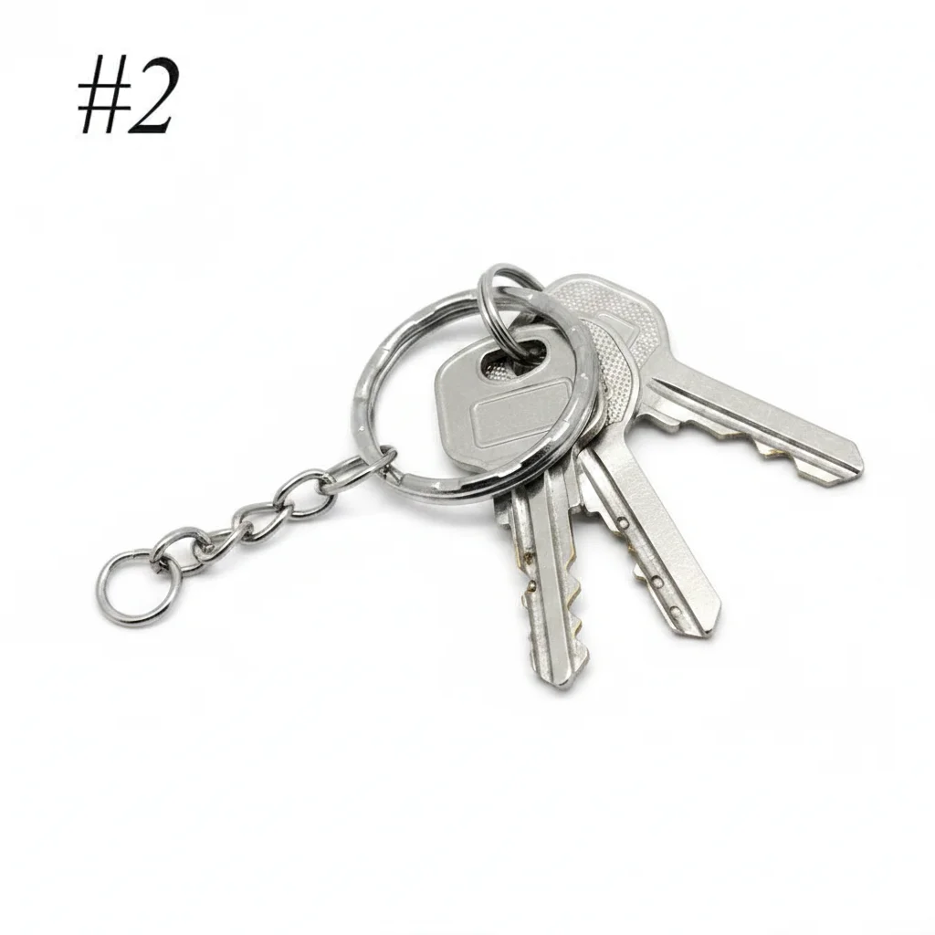 25mm Jewelry DIY Split Ring Keyring Short Chain Keychain Key Fob