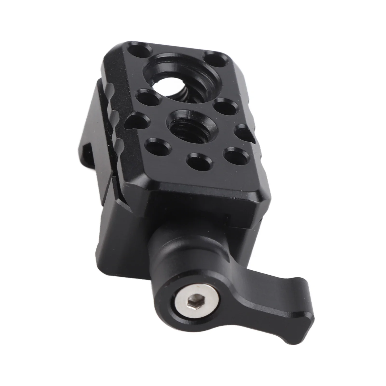 NATO Clamp Quick Release NATO Lock Clamp with 1/4 Inch 3/8 Inch Thread Cold Shoe Mount Camera Cage Expansion Accessories